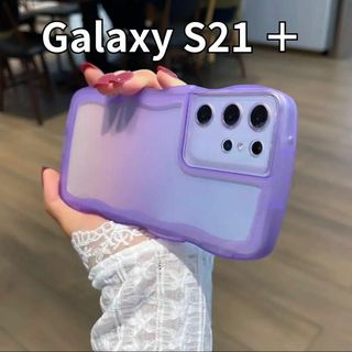 GalaxyS21+　ウェーブ　うねうね　スマホケース　アンドロイド　クリア(Androidケース)