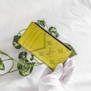 ルイヴィトン(LOUIS VUITTON)のルイヴィトン フラグメント コイン カードケース タイガラマ ライム イエロー(コインケース)