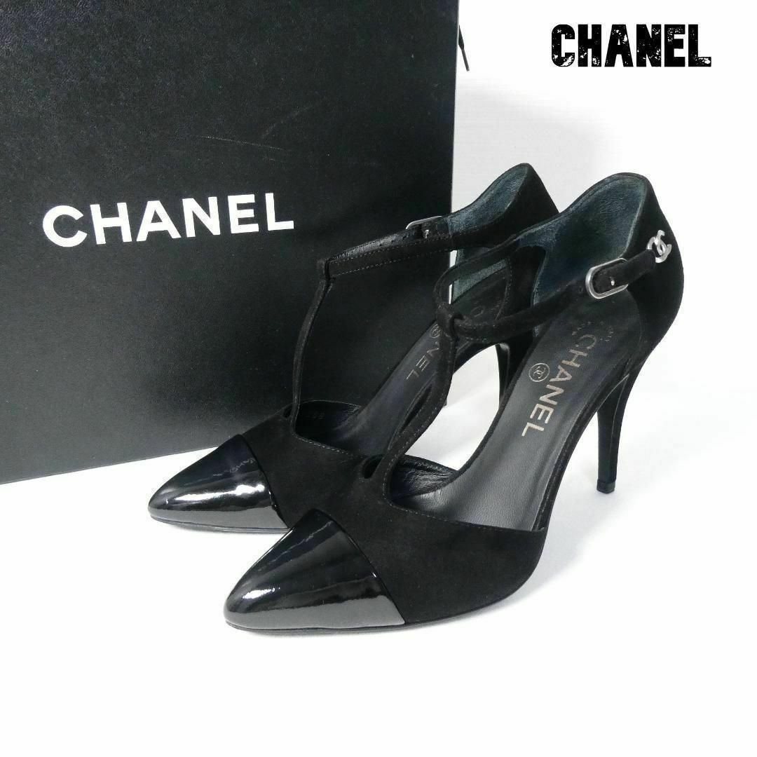 美品 CHANEL ココマーク エナメル×スエード ハイヒール パンプス | フリマアプリ ラクマ