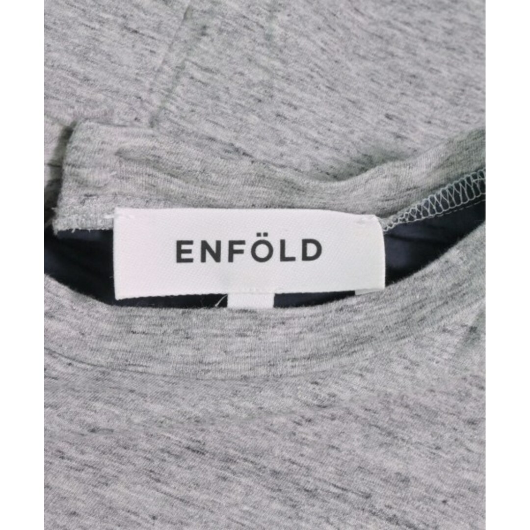 ENFOLD(エンフォルド)のENFOLD エンフォルド Tシャツ・カットソー 38(M位) グレー 【古着】【中古】 レディースのトップス(カットソー(半袖/袖なし))の商品写真