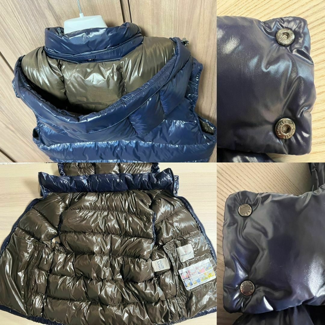 ☆未使用・本物保証☆MONCLER BORMES ダウンベスト TG4 紺　XL