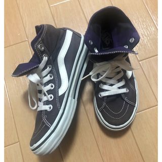 ヴァンズ(VANS)のVANS ハイカット　キャンバス地　スニーカー　23.5(スニーカー)