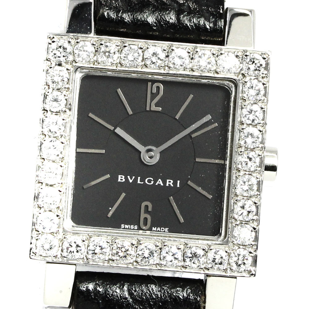 ブルガリ BVLGARI SQ22SLS クアドラード アフターダイヤベゼル クォーツ レディース _766307