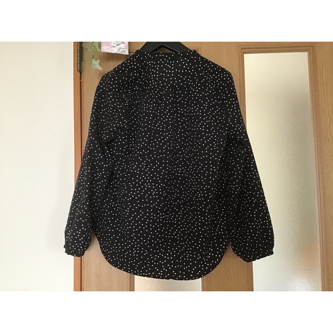 試着のみ　dot pattern blouse