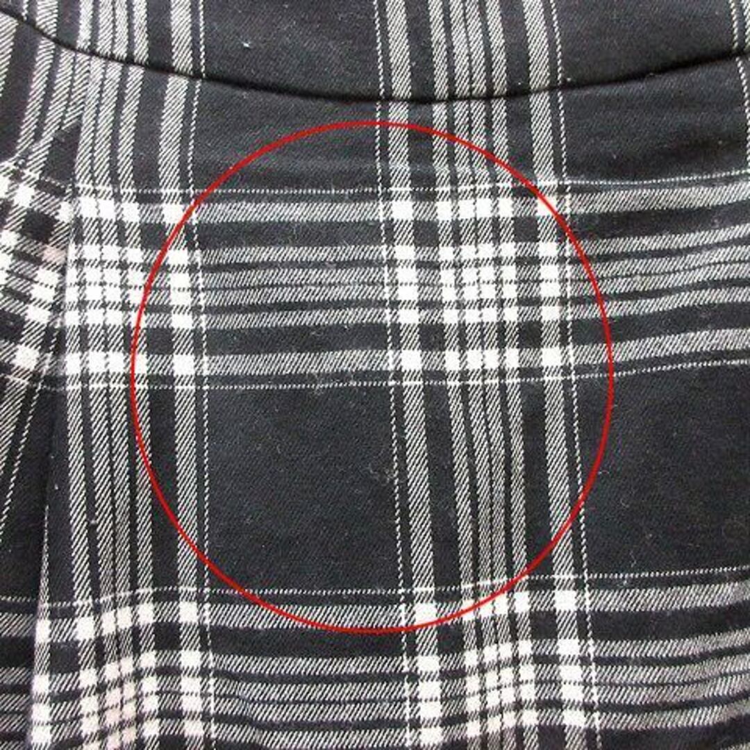 JEANASIS(ジーナシス)のジーナシス JEANASIS タイトスカート ひざ丈 チェック F 黒 ブラック レディースのスカート(ひざ丈スカート)の商品写真