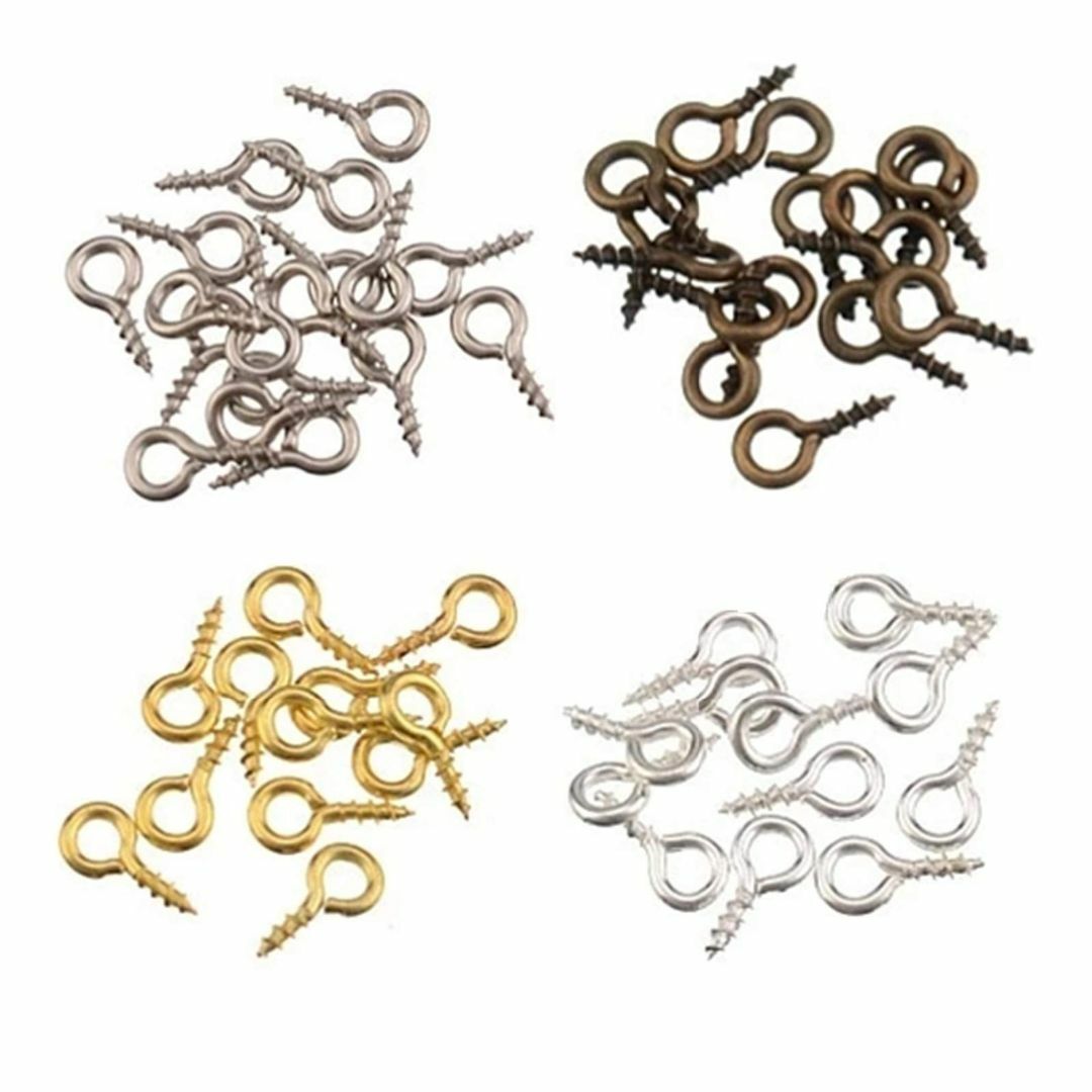 ヒートン ネジ フック 金具 パーツ ハンドメイド DIY 用 手芸用品 8mm