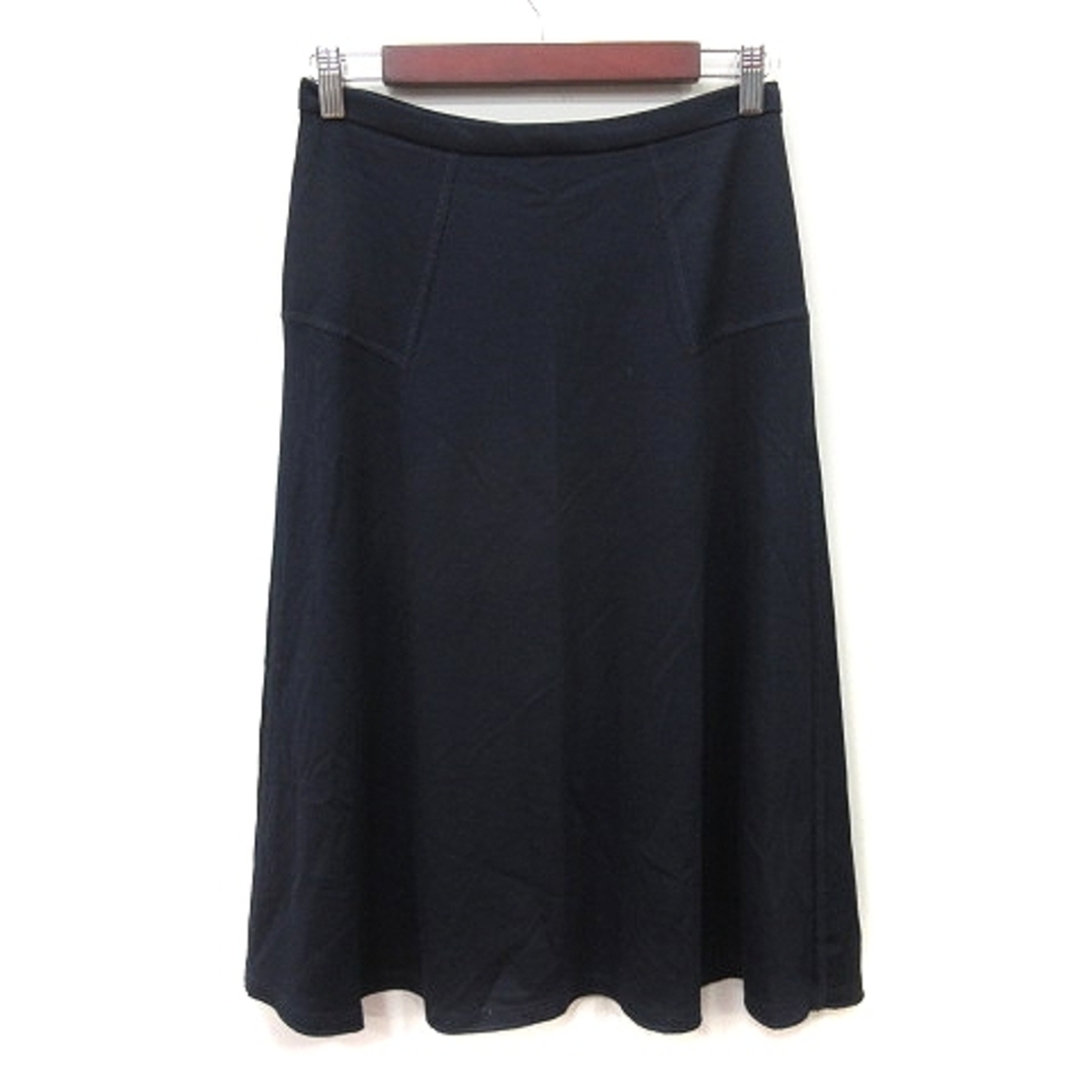 PLST(プラステ)のプラステ フレアスカート ロング 2 紺 ネイビー /YI レディースのスカート(ロングスカート)の商品写真