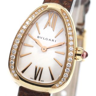 ブルガリ(BVLGARI)のブルガリ BVLGARI 102727 セルペンティ K18PG ダイヤベゼル ドゥブルトゥール クォーツ レディース 箱・保証書付き_770938(腕時計)