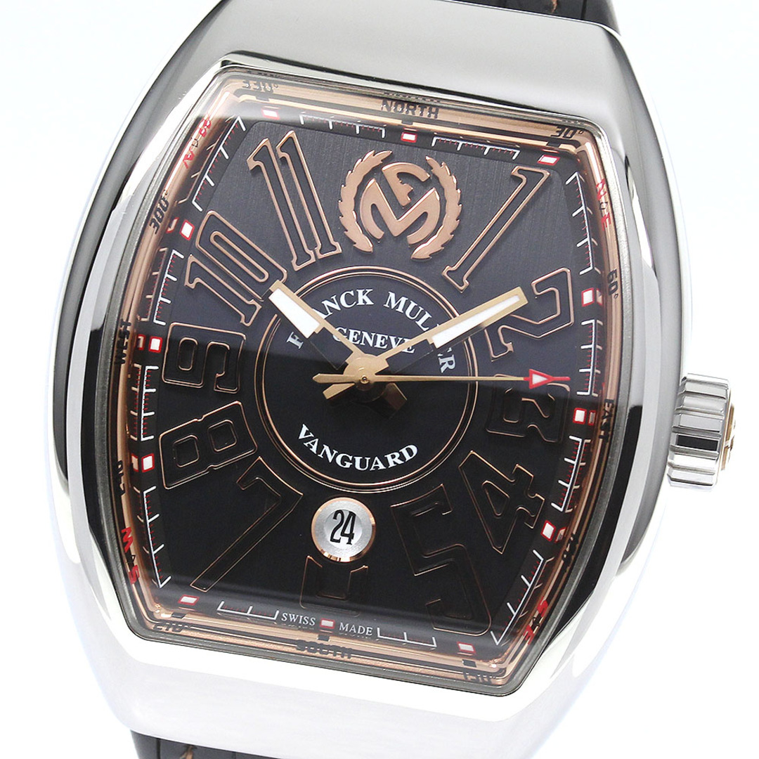 フランクミュラー FRANCK MULLER V45SCDTSTGJ ヴァンガード デイト 自動巻き メンズ 良品 保証書付き_766065