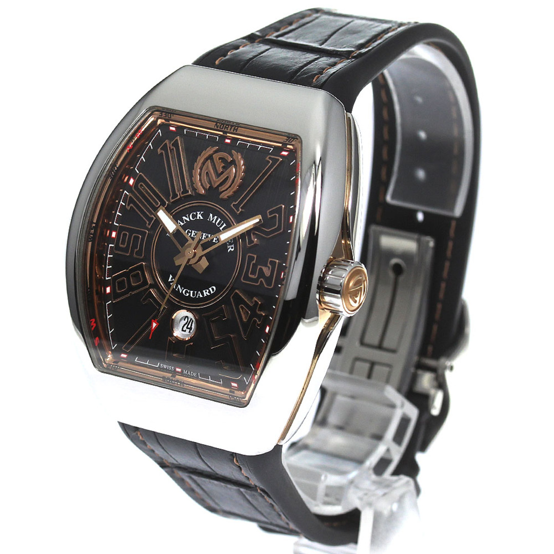 フランクミュラー FRANCK MULLER V45SCDTSTGJ ヴァンガード デイト 自動巻き メンズ 良品 保証書付き_766065