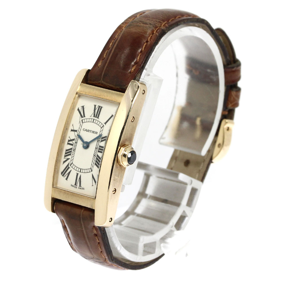 カルティエ CARTIER W2601556 タンクアメリカンSM K18YG クォーツ レディース _765098