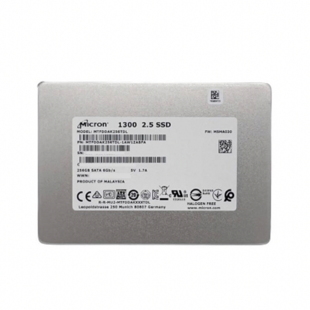 Micron製 内蔵SSD 2.5インチSATA 256gb【新品バルク品】 スマホ/家電/カメラのPC/タブレット(PCパーツ)の商品写真