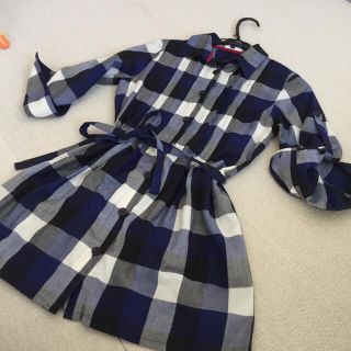 トミーヒルフィガー(TOMMY HILFIGER)のTOMYのチェックチュニックシャツ(シャツ/ブラウス(長袖/七分))