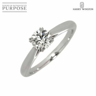 ハリーウィンストン(HARRY WINSTON)のハリーウィンストン ダイヤ 0.55ct D/VS1/3EX 9号 ラウンド ソリティア リング Pt 指輪【証明書・鑑定書付き】 VLP 90203654(リング(指輪))