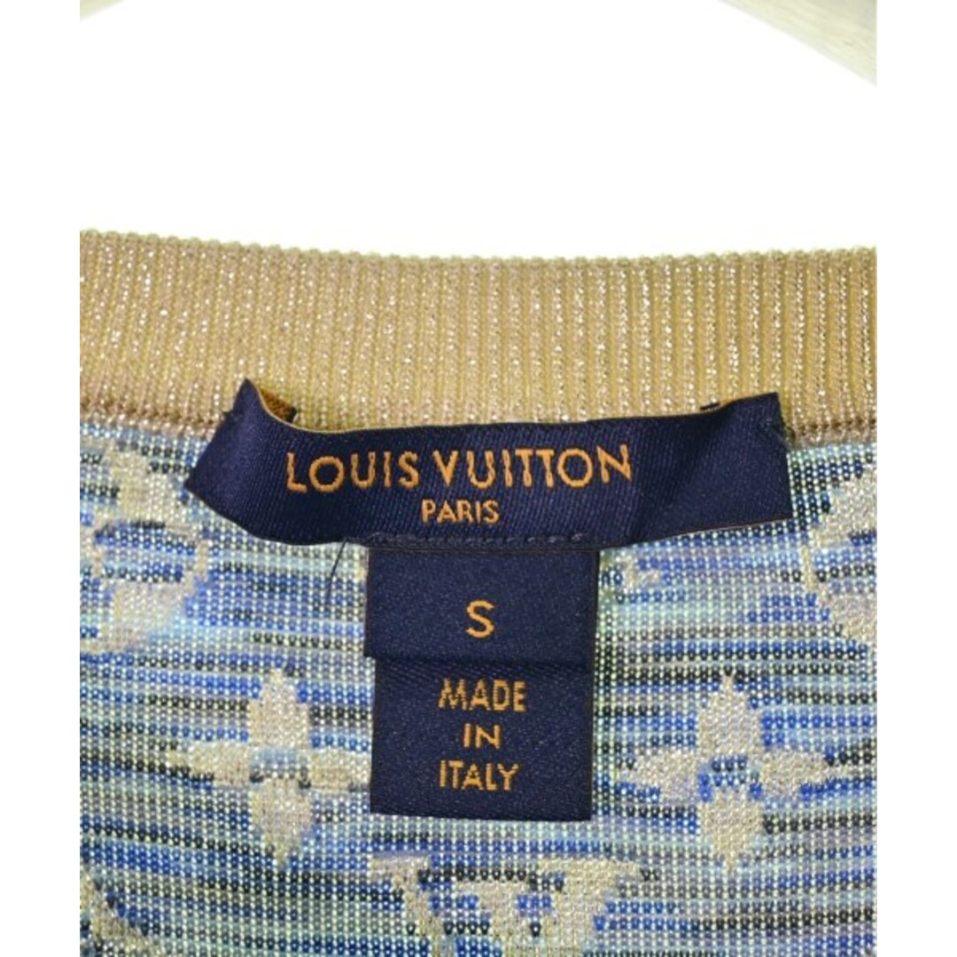 LOUIS VUITTON - LOUIS VUITTON ニット・セーター S ゴールドx紺(総柄