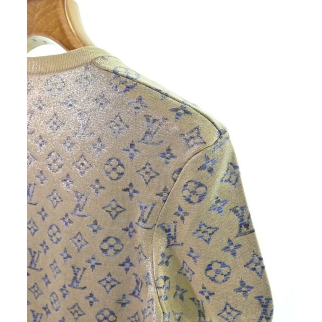 LOUIS VUITTON - LOUIS VUITTON ニット・セーター S ゴールドx紺(総柄