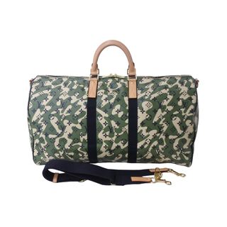 ルイヴィトン(LOUIS VUITTON)の極美品 LOUIS VUITTON ルイヴィトン × 村上隆 キーポルバンドリエール55 モノグラムモフラージュ M95774 中古 54115(ボストンバッグ)