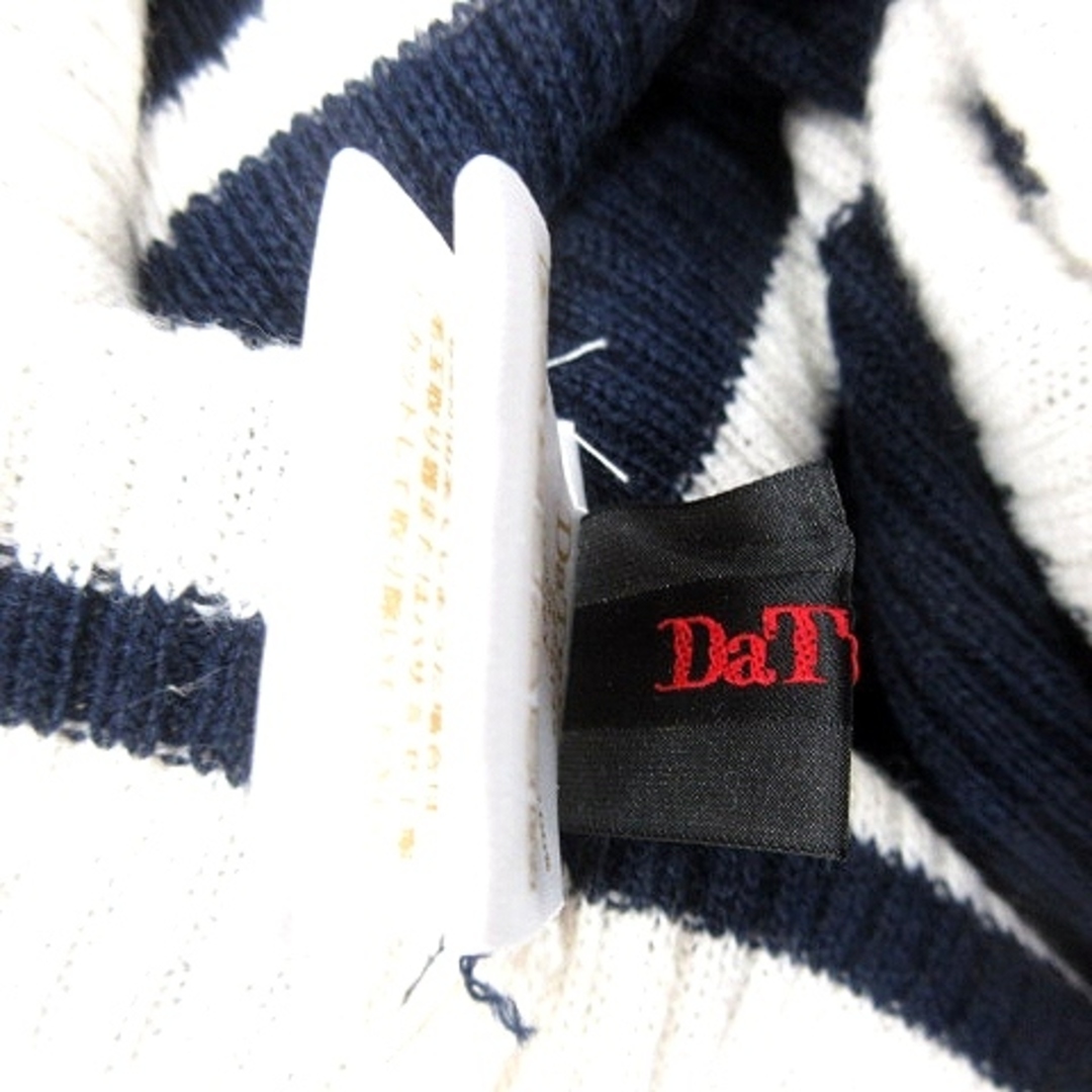DaTuRa(ダチュラ)のダチュラ ニットセーター オフショルダー ボーダー 長袖 F 紺 ネイビー レディースのトップス(ニット/セーター)の商品写真