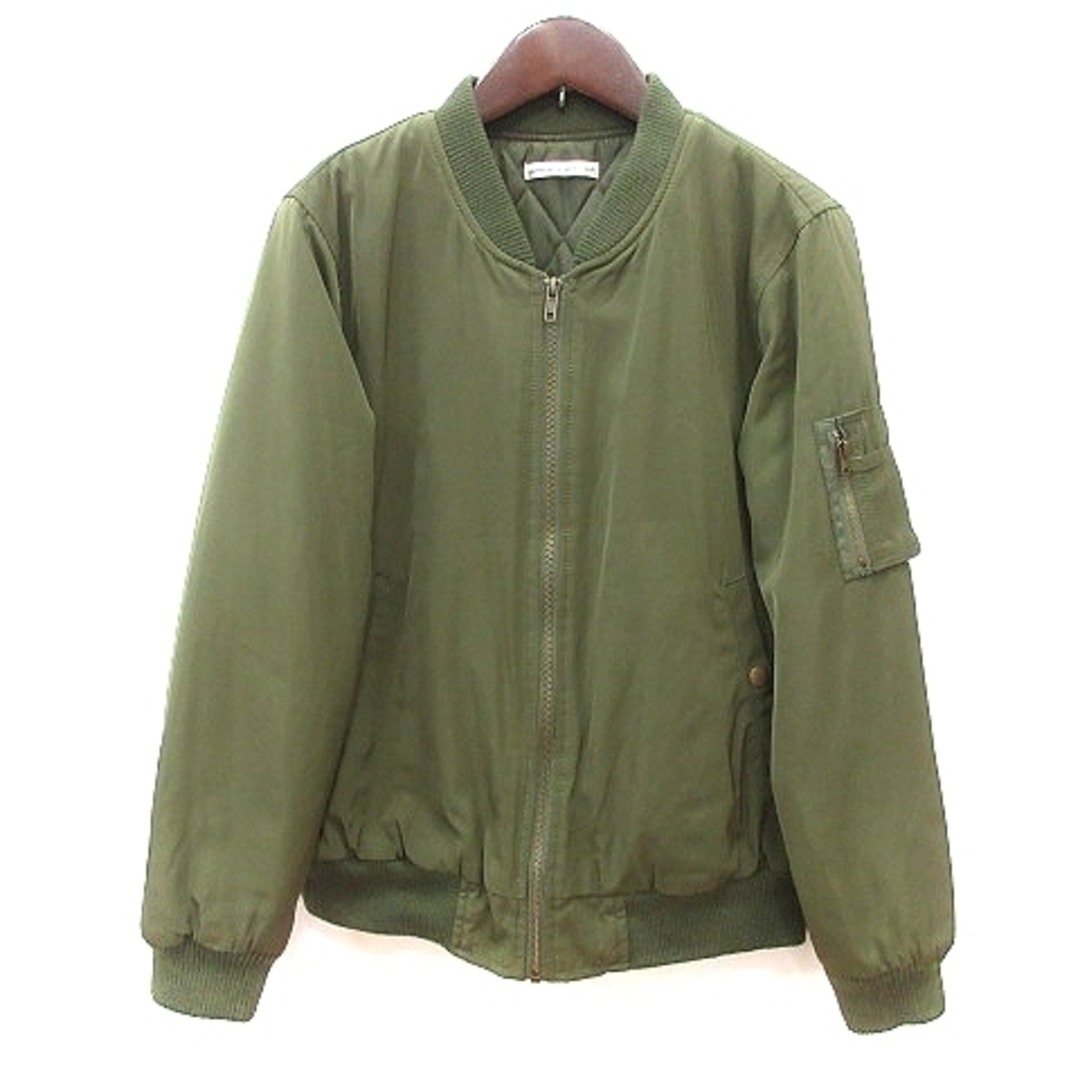 ナイスクラップ MA-1 ジャケット ブルゾン 中綿 F カーキ 緑 ■MO