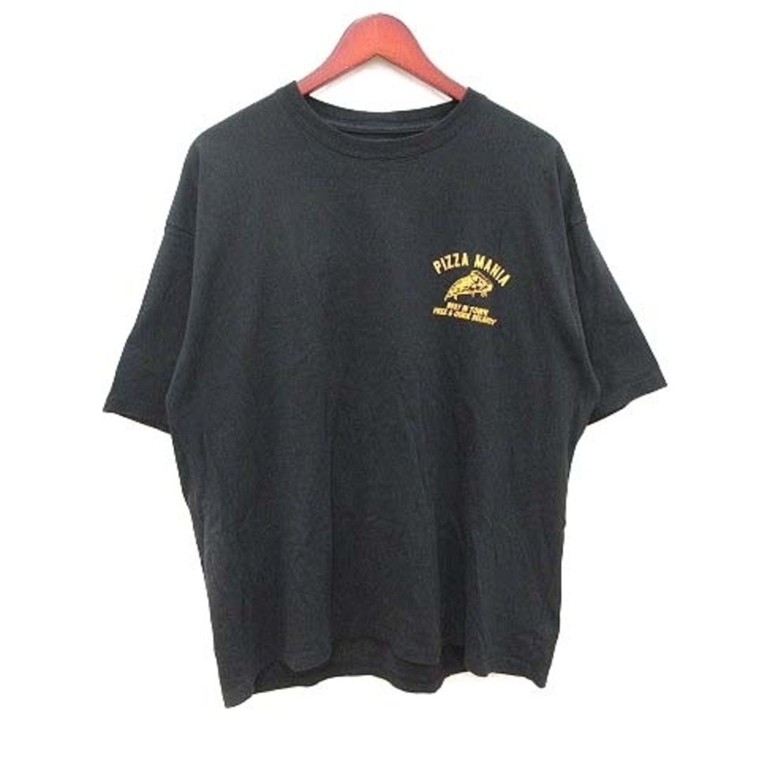 RODEO CROWNS(ロデオクラウンズ)のロデオクラウンズ Tシャツ 五分袖 クルーネック バックプリント L 黒 レディースのトップス(その他)の商品写真