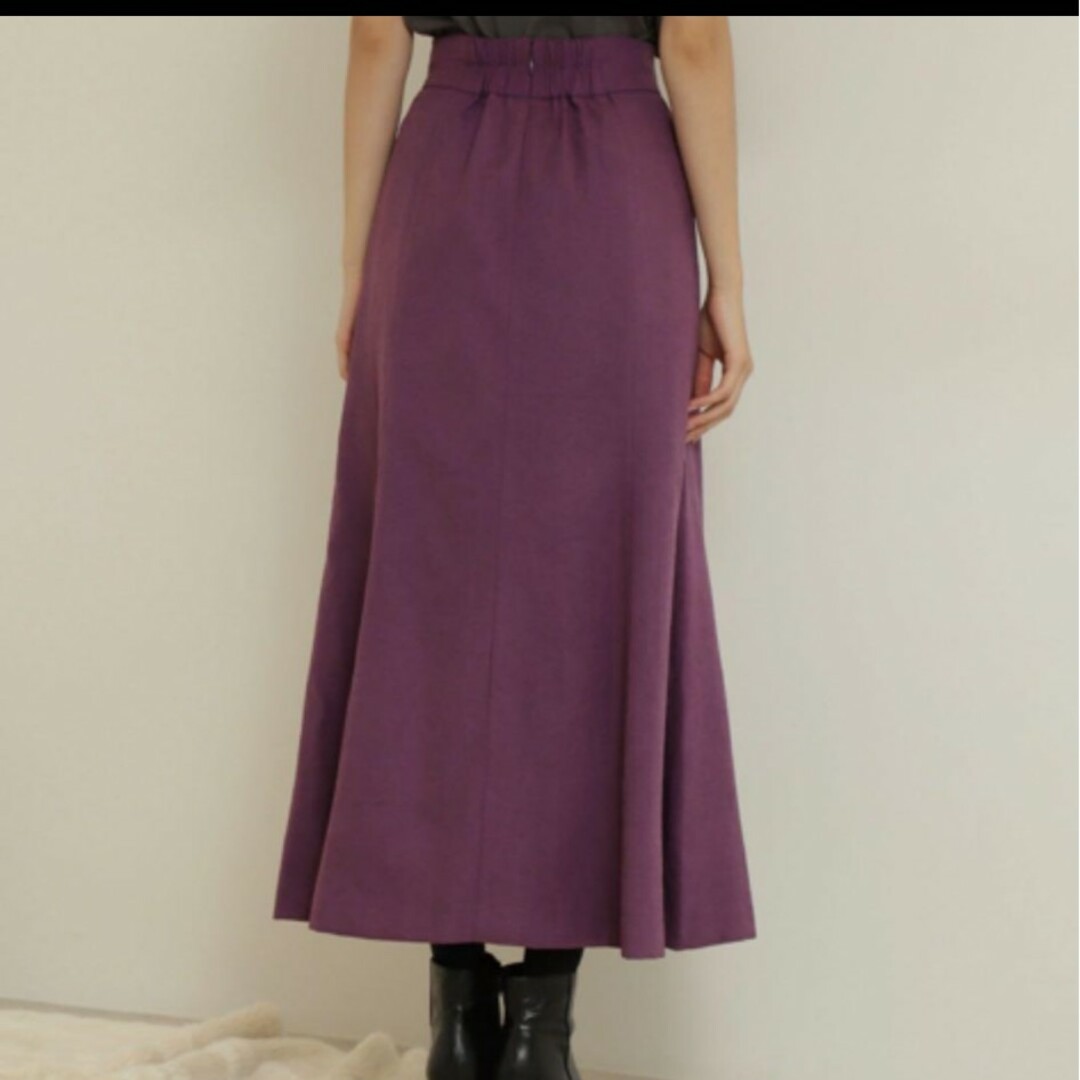 N.Natural beauty basic(エヌナチュラルビューティーベーシック)のピーチマーメイドスカート ピンクパープル レディースのスカート(ロングスカート)の商品写真