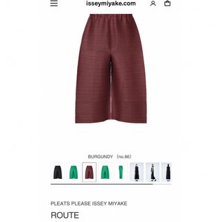 プリーツプリーズイッセイミヤケ(PLEATS PLEASE ISSEY MIYAKE)の新品タグ付き　2023SSプリーツプリーズ　ROUTE  横プリーツパンツ(その他)