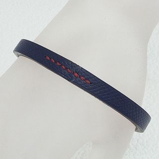 エルメス(HERMES)のエルメス HERMES レザー バングル X刻印 T3 未使用(ブレスレット/バングル)