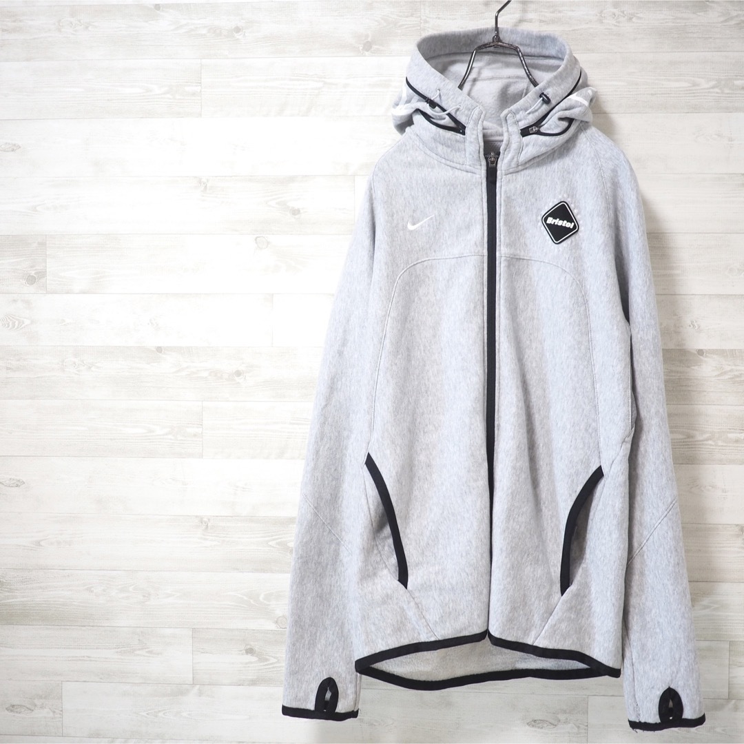 F.C.R.B×NIKE 11AW Sweat Hoody-Gray/M