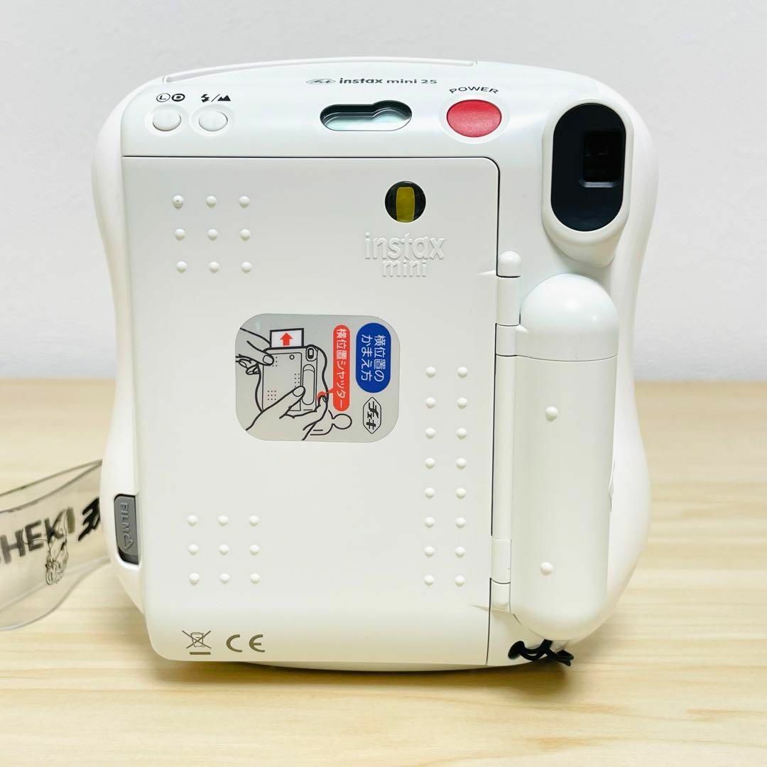 動作良品 FUJIFILM チェキ instax mini 25 ホワイト - フィルムカメラ