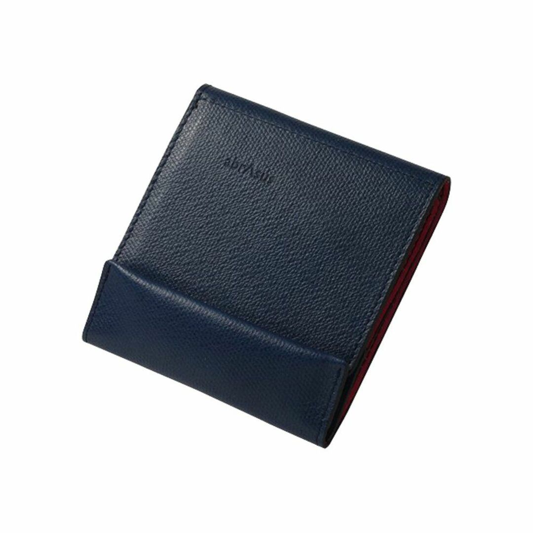 [アブラサス] 薄い財布 レザー 薄型 メンズ レディース 財布 日本製 ネイビ