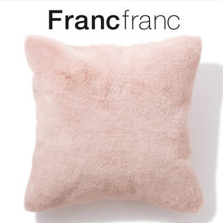 フランフラン(Francfranc)の❤新品タグ付き フランフラン デュヴェ クッションカバー【ピンク】❤(クッションカバー)