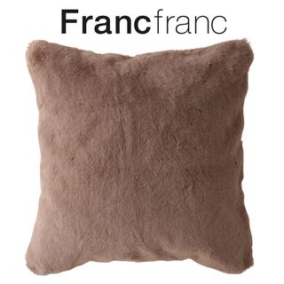 フランフラン(Francfranc)の❤新品タグ付き フランフラン デュヴェ クッションカバー【ベージュ】❤(クッションカバー)