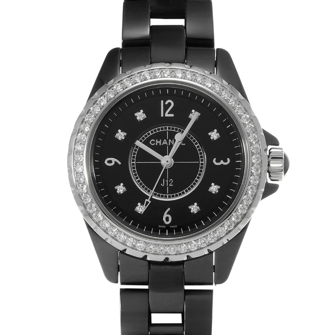 シャネル CHANEL H3108 ブラック /ダイヤモンド レディース 腕時計 1