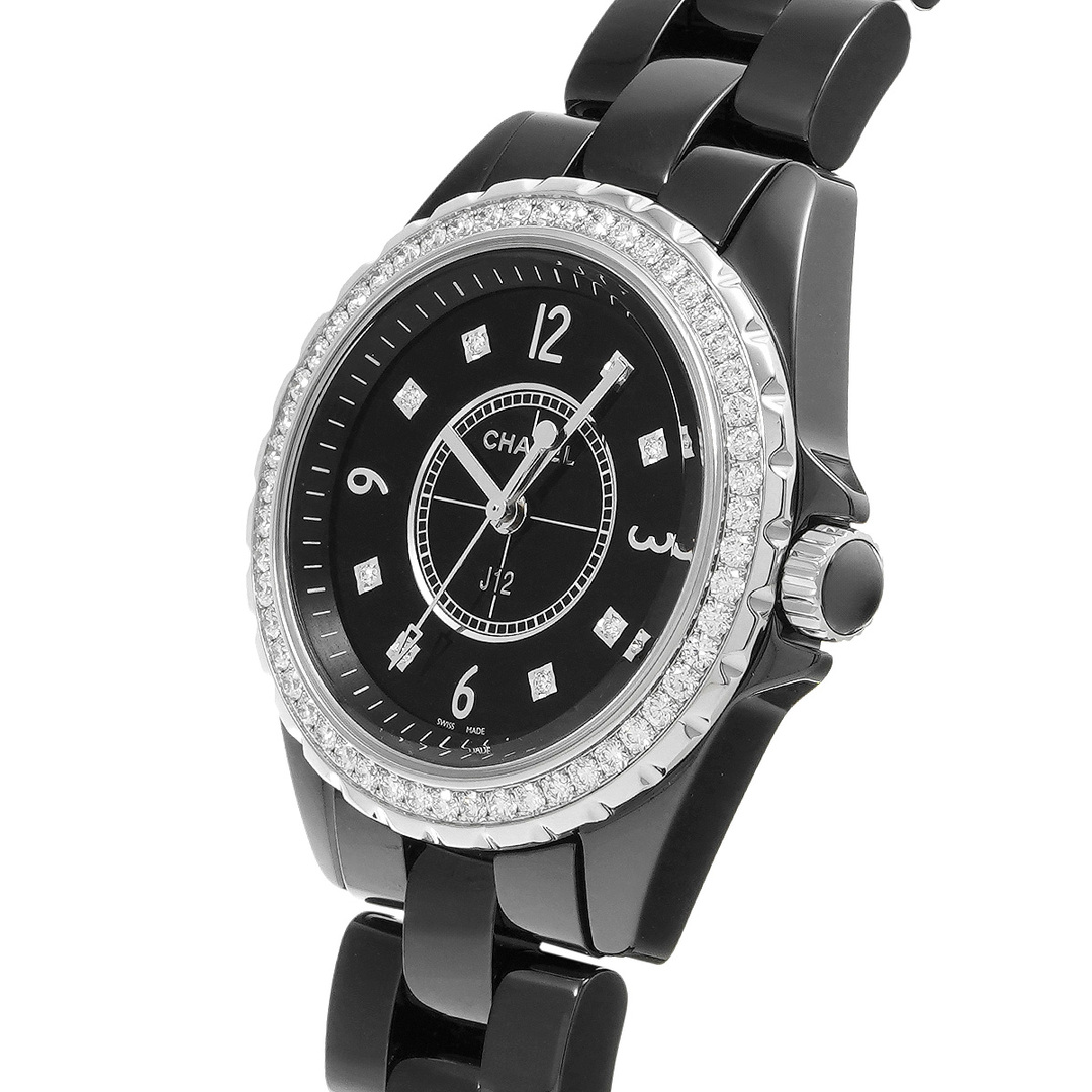 シャネル CHANEL H3108 ブラック /ダイヤモンド レディース 腕時計 2