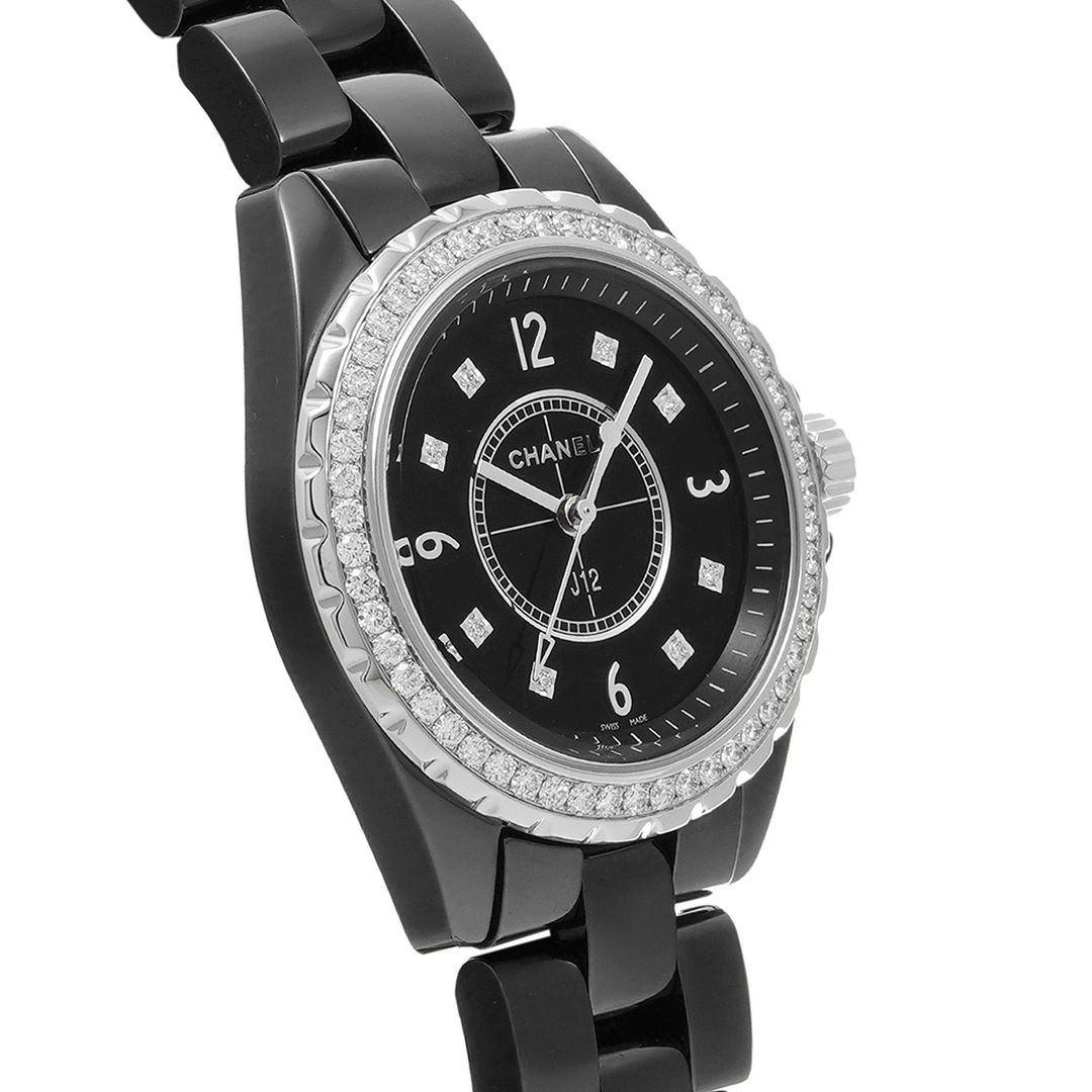 シャネル CHANEL H3108 ブラック /ダイヤモンド レディース 腕時計 3