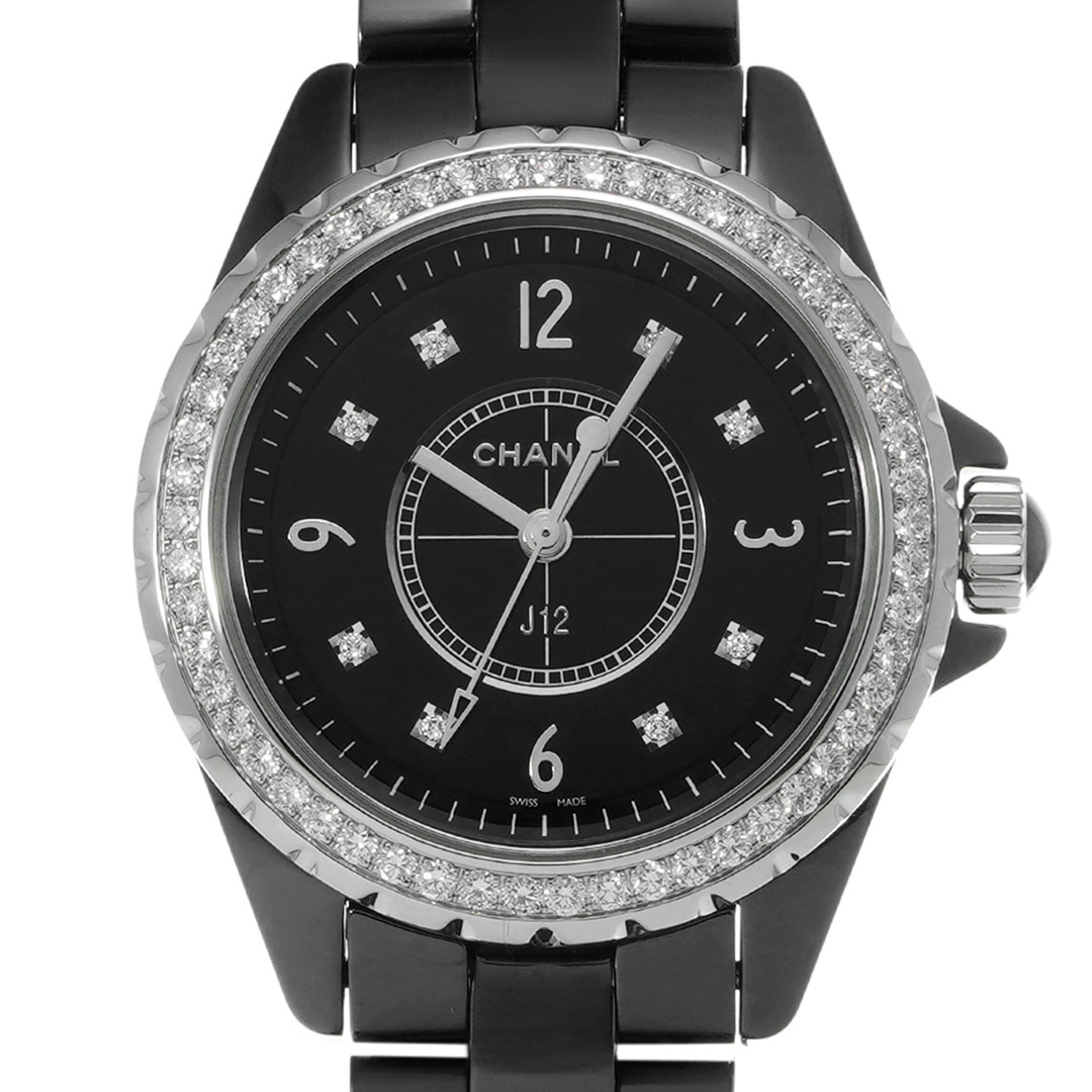 シャネル CHANEL H3108 ブラック /ダイヤモンド レディース 腕時計 6