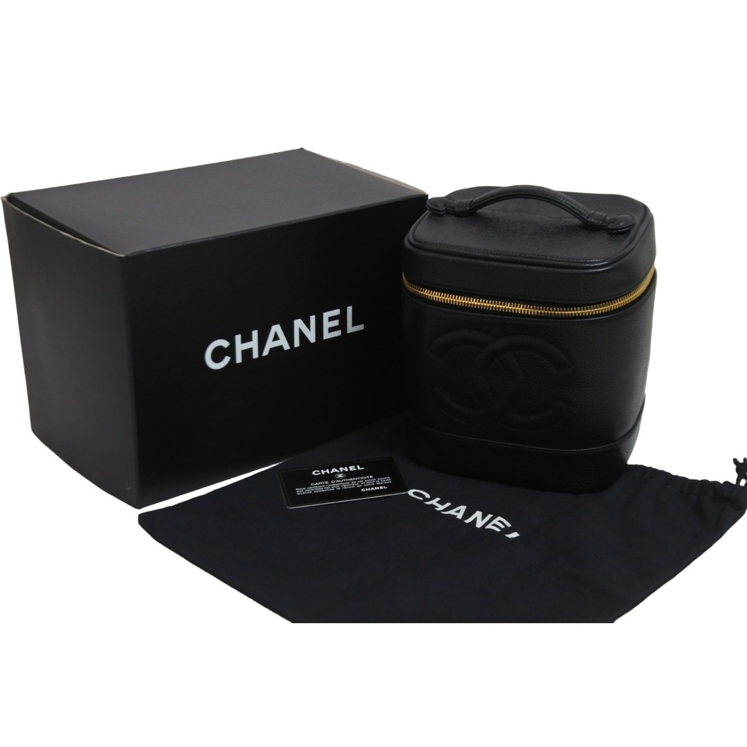 CHANEL シャネル ココマーク バニティバッグ 縦型 ハンドバッグ 3番台