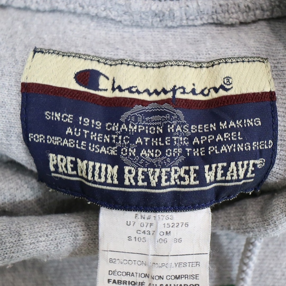 SALE/ Champion チャンピオン REVERSE WEAVE リバースウィーブ 英文字 パーカー カレッジ グレー (メンズ M)   O0135 8