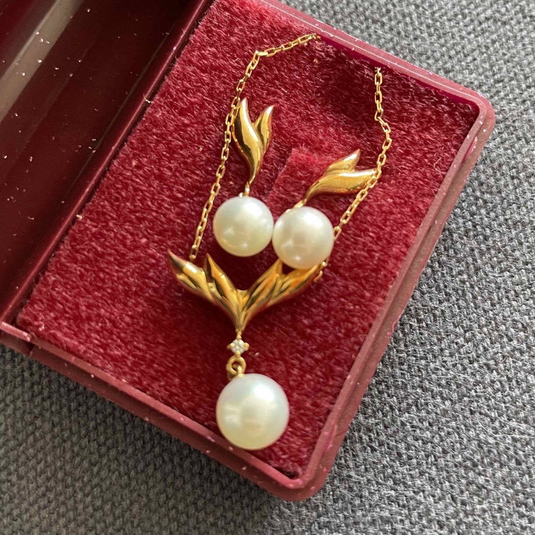 MIKIMOTO アコヤ真珠 18k ネックレス&ピアス セットネックレス 売れ済