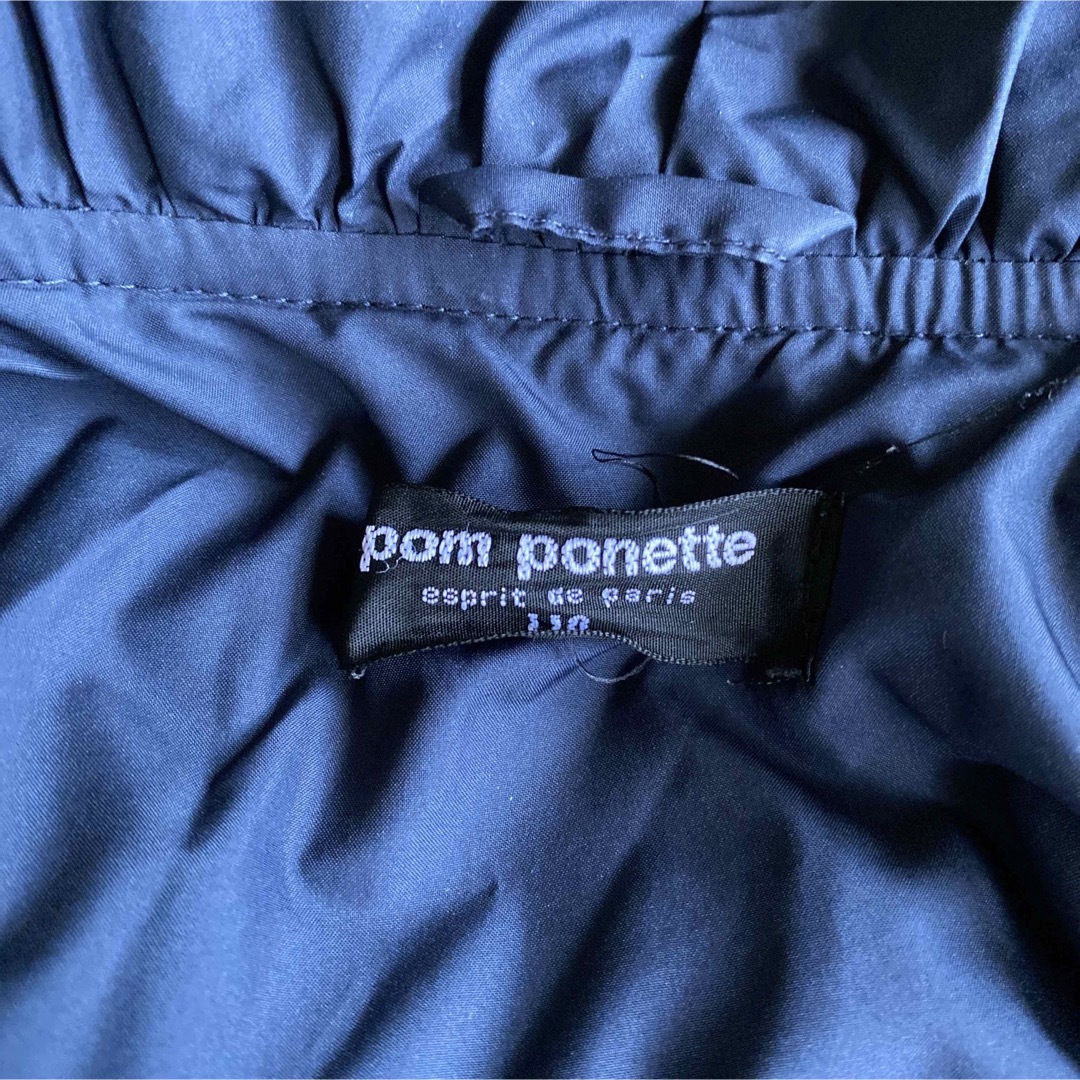 pom ponette(ポンポネット)のpom ponette ダウン110cm 2way キッズ/ベビー/マタニティのキッズ服女の子用(90cm~)(コート)の商品写真