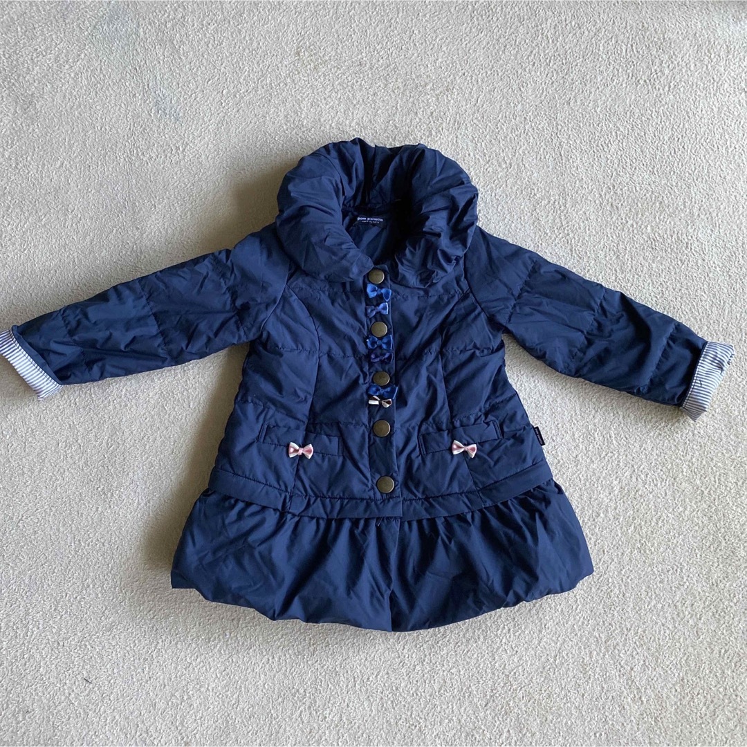 pom ponette(ポンポネット)のpom ponette ダウン110cm 2way キッズ/ベビー/マタニティのキッズ服女の子用(90cm~)(コート)の商品写真