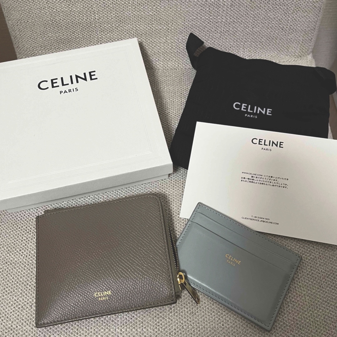 celine - CELINE ジップ付きパース カードケース コインケース ミニ ...