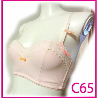 30 トリンプ ピンク C65 肌魅せに ショートビスチェ ブラ ブラジャー(ブラ)