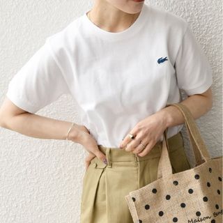 ラコステ(LACOSTE)の【SHIPS any別注】LACOSTE: PIQUE クルーネック Tシャツ(Tシャツ(半袖/袖なし))