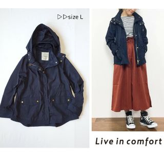 リブインコンフォート(Live in comforrt（FELISSIMO）)のリブインコンフォート くぼっちとコラボ はおるだけでコーデがキマるミドル丈コート(ブルゾン)