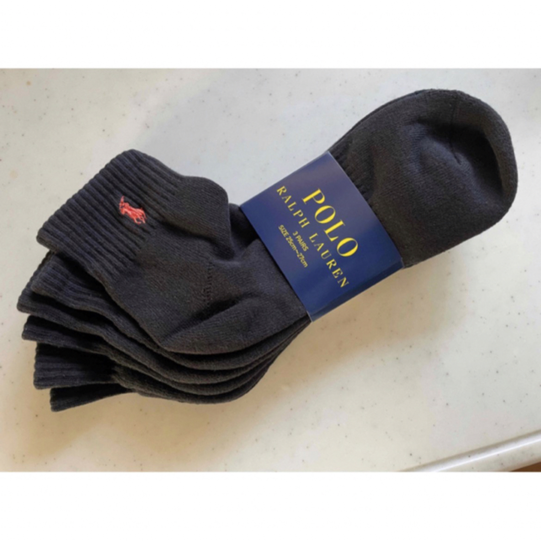 POLO RALPH LAUREN(ポロラルフローレン)のPOLO　RALPH LAUREN メンズソックス 3足セット メンズのレッグウェア(ソックス)の商品写真