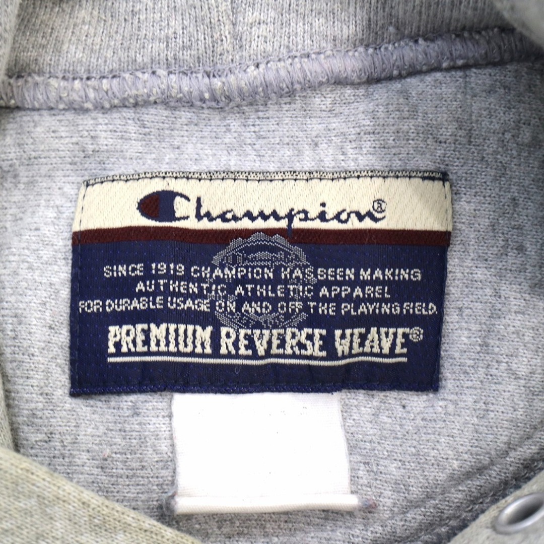 SALE/ Champion チャンピオン REVERSE WEAVE リバースウィーブ パーカー 英文字 ワンポイントロゴ グレー (メンズ  XL相当) O0026