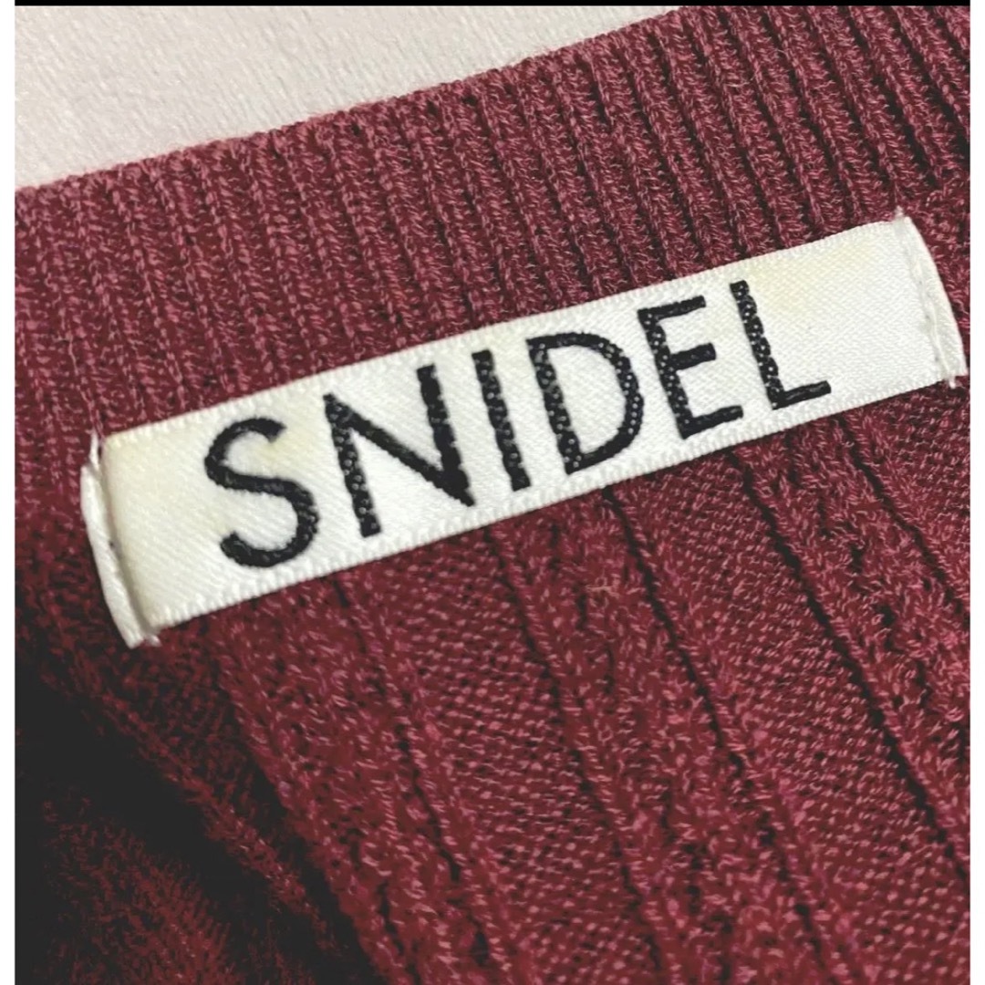 限定　新品タグ付き SNIDEL スナイデル バックリボンニットワンピース