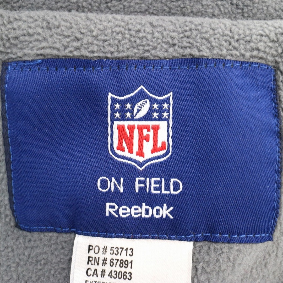 SALE/ Reebok リーボック NFL ピッツバーグ・スティーラーズ 中綿 ジャケット 防寒 アメフト フーディー グレー (メンズ XL) O0066