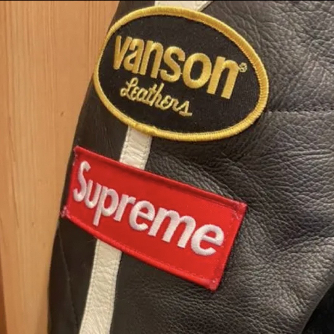 Supreme(シュプリーム)のサイズ:M SUPREME VANSON レザー　スカル　ジャケット　 メンズのジャケット/アウター(ライダースジャケット)の商品写真